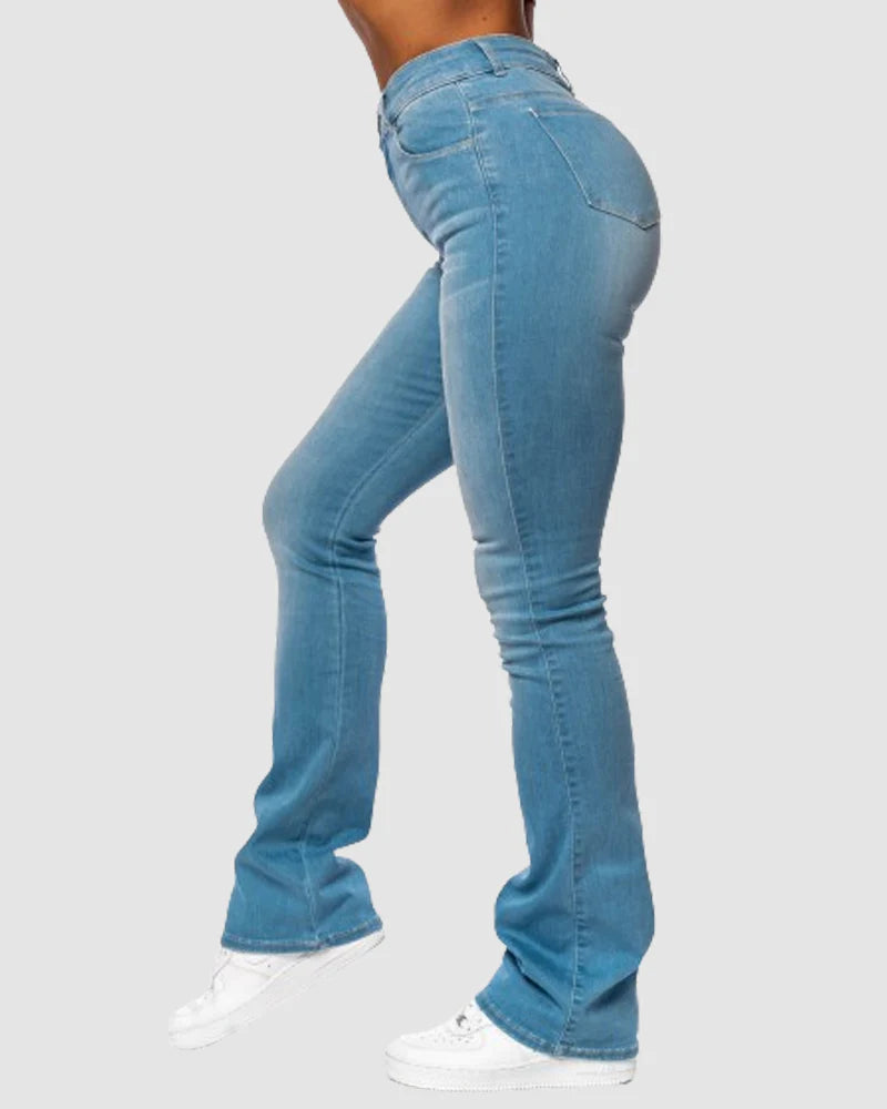 High Waisted Flare Jeans for Women – Comfortable Stretch Bootcut Denim for Everyday Wear-5
