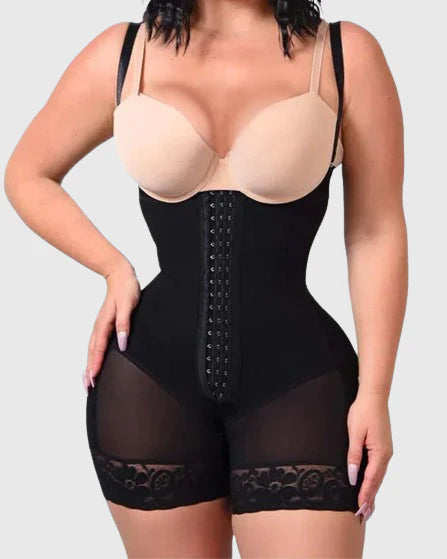 Body Shaper Tummy Control Bodysuit with Butt Lifter & Anti-Roll Lace - Shapshe®-1