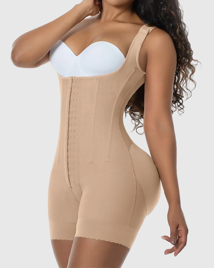 Shapewear Bodysuit for Women - High Compression, Adjustable Straps, Tummy Control - Shapshe-2