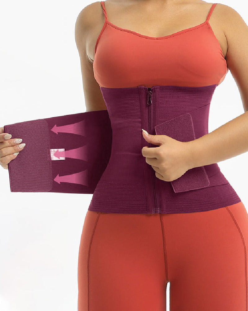 Variant image for Double Compression Zipper Waist Trainer Corset Girdle for Women - Tummy Slimming Plus Size Available, Hourglass Figure-11