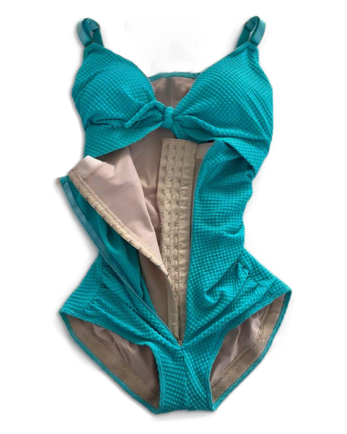 Variant image for Stylish One Piece Tummy Control Swimsuit for Women with Cutout Front and Removable Cups - Flattering Swimwear-7