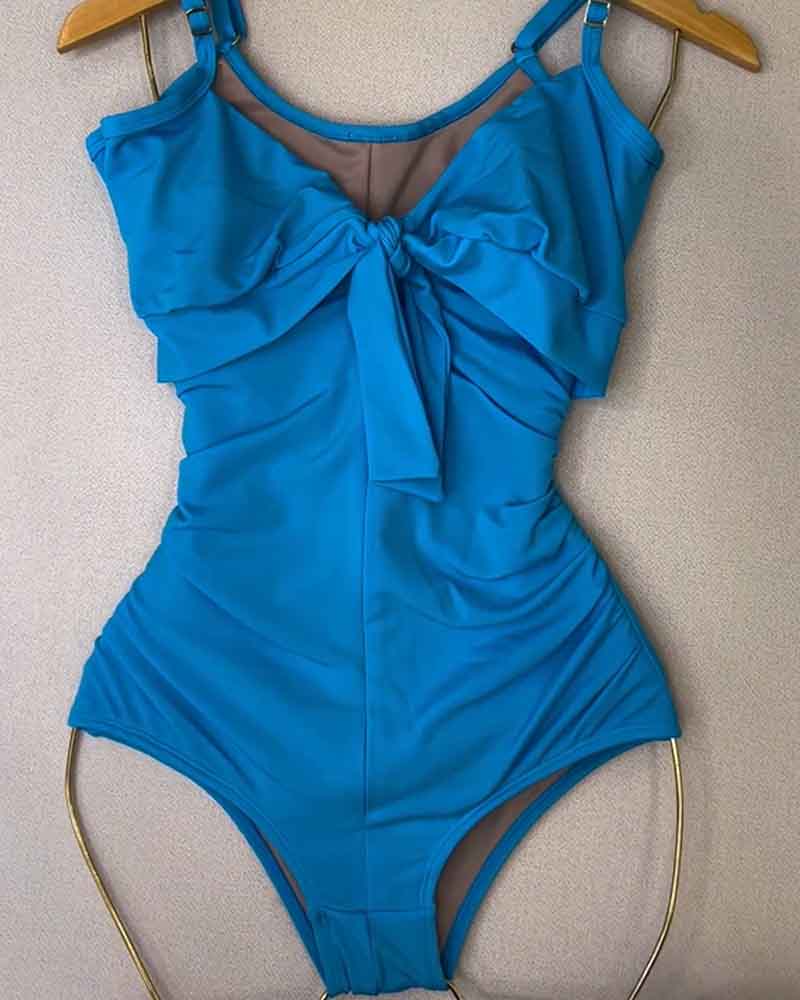 Variant image for High Waist Ruched One Piece Swimsuit for Women with Tummy Control – Black One Piece Bathing Suit-7