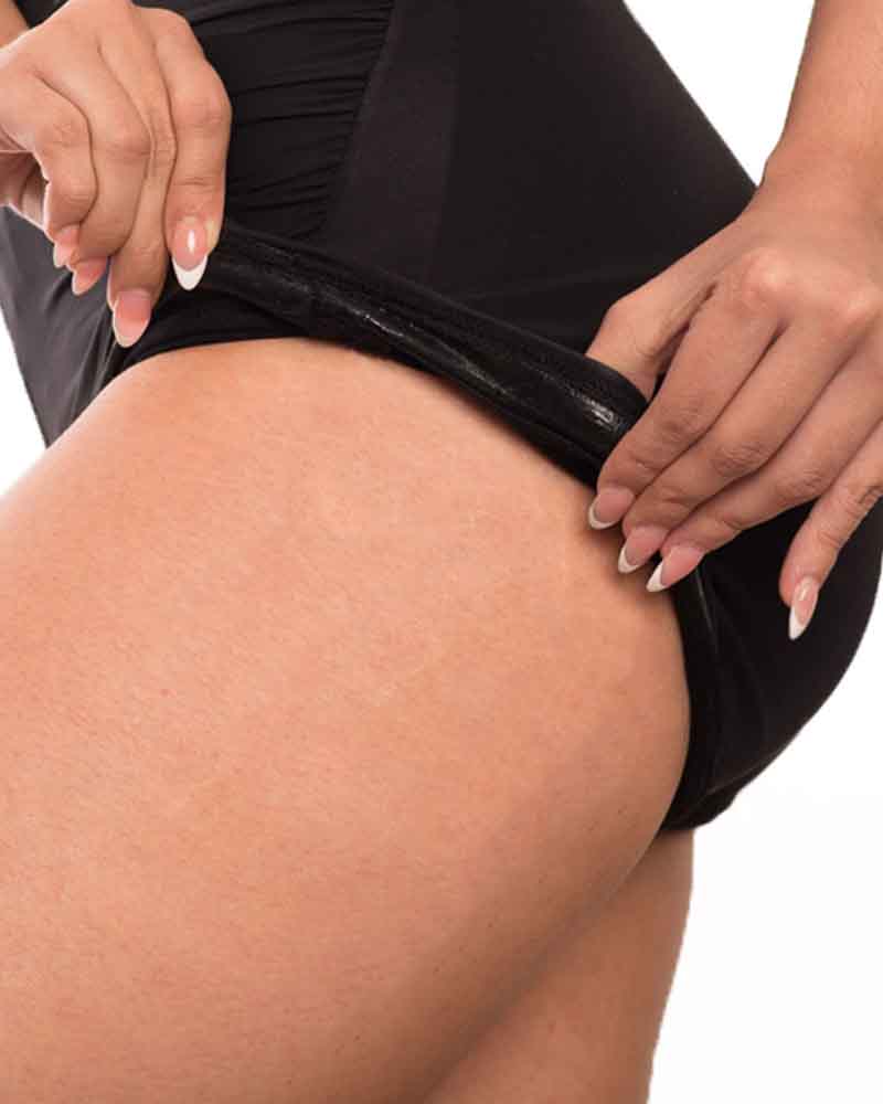 High Waist Ruched One Piece Swimsuit for Women with Tummy Control – Black One Piece Bathing Suit-2