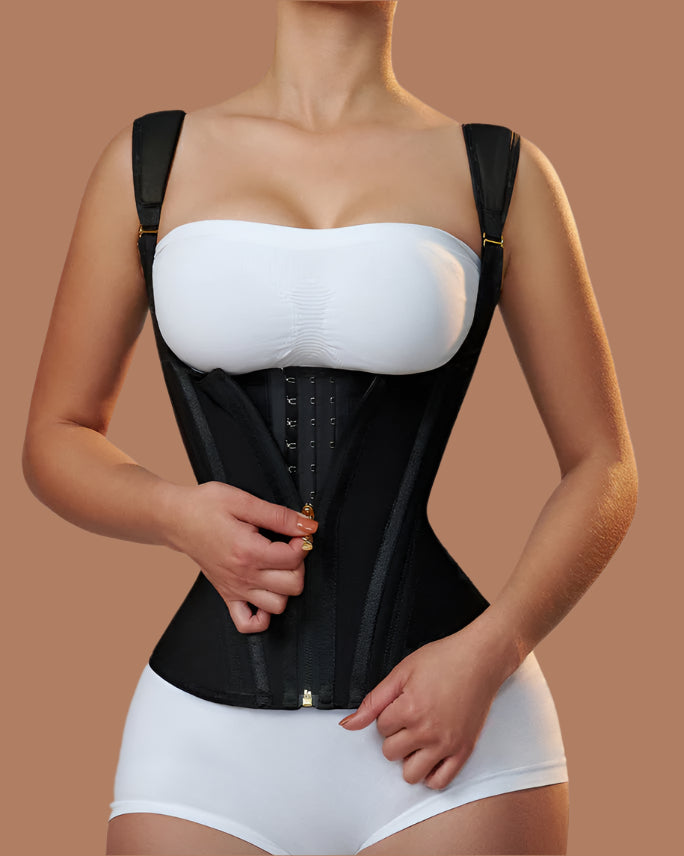 Women's Waist Trainer Black Size M Nylon Spandex - Best Waist Trainer for Women-1