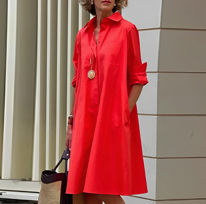 Velanora - Stylish Polo Dress with Stretch Fit and Breathable Material