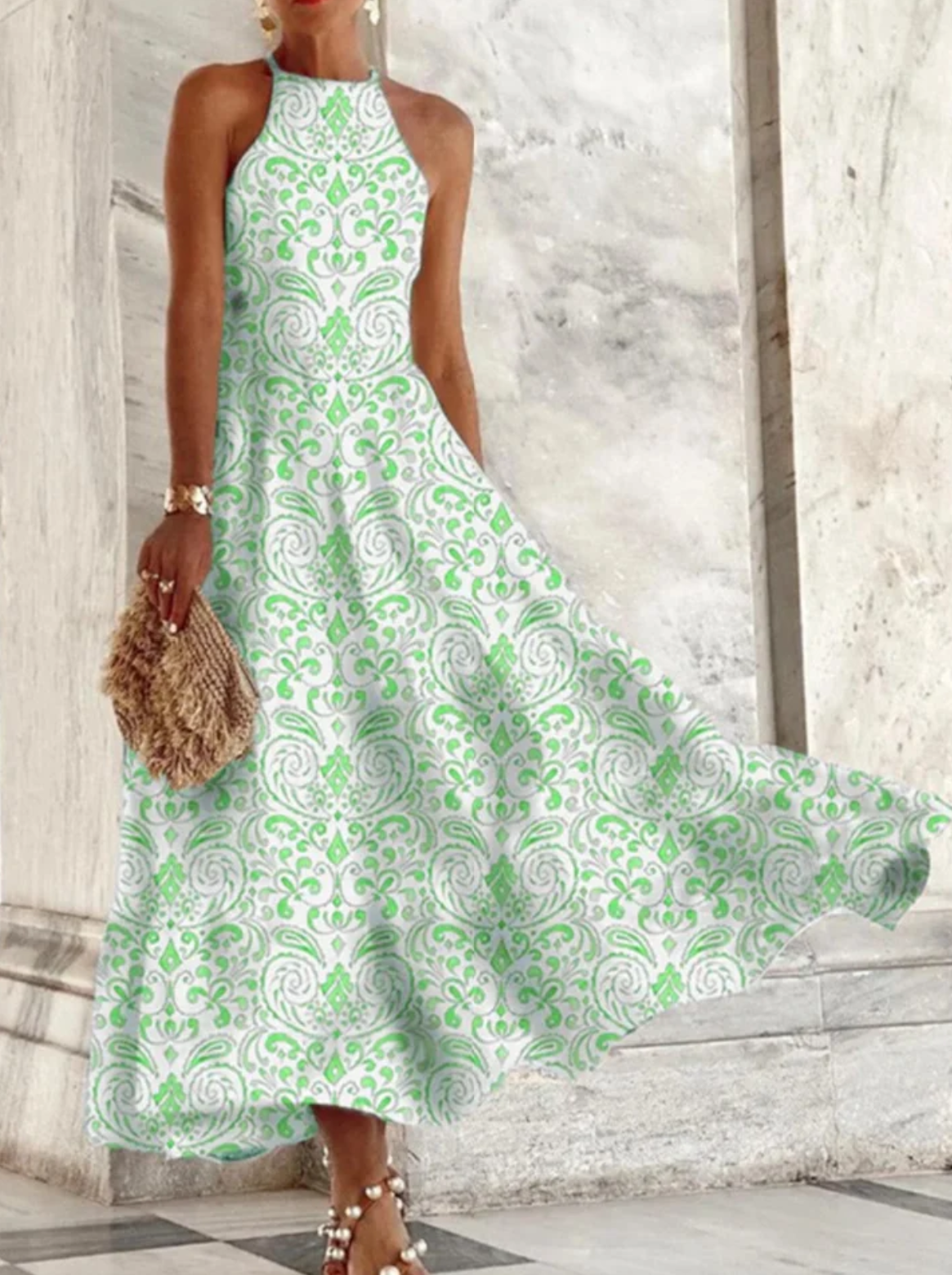 Women's Classic Summer Dress - Short Sleeve Elegant Design 4