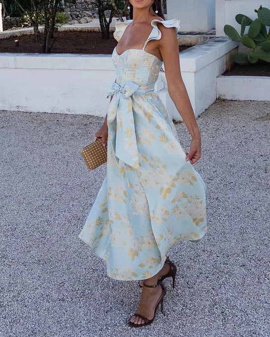 Women's Summer Dress - V-Neck Stylish Lightweight Casual Dress 2