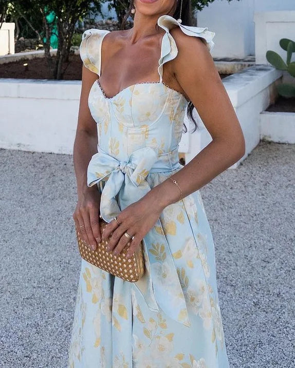 Women's Summer Dress - V-Neck Stylish Lightweight Casual Dress 3