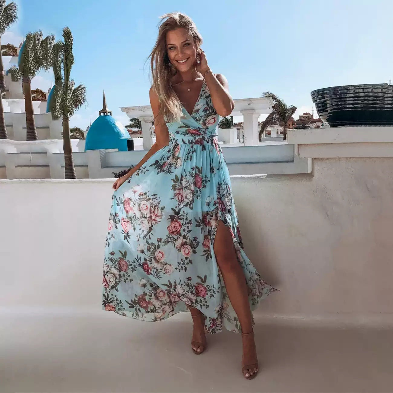 Women's Summer Maxi Dress with Print 5