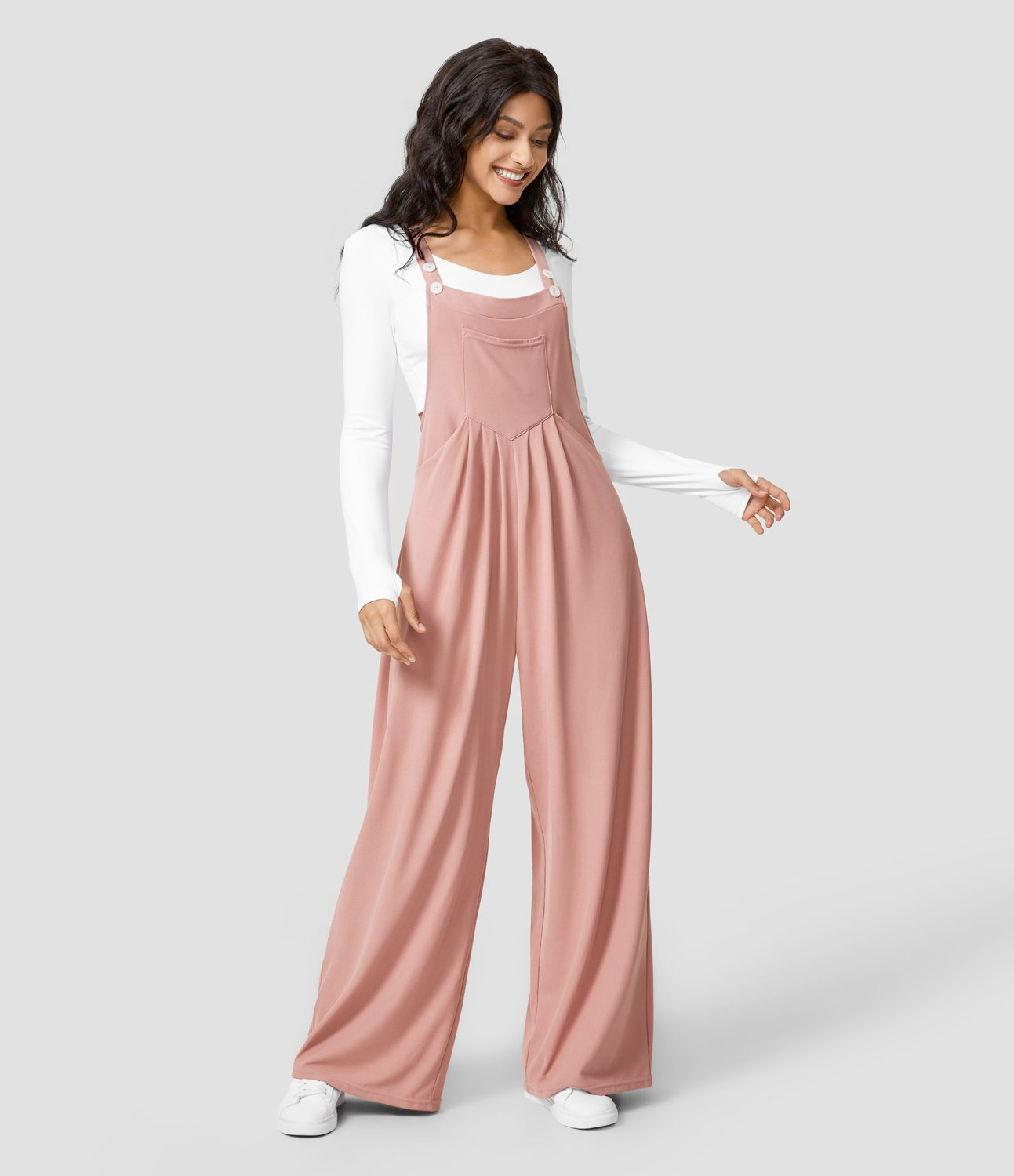 Women's casual multi-pocket jumpsuit 0