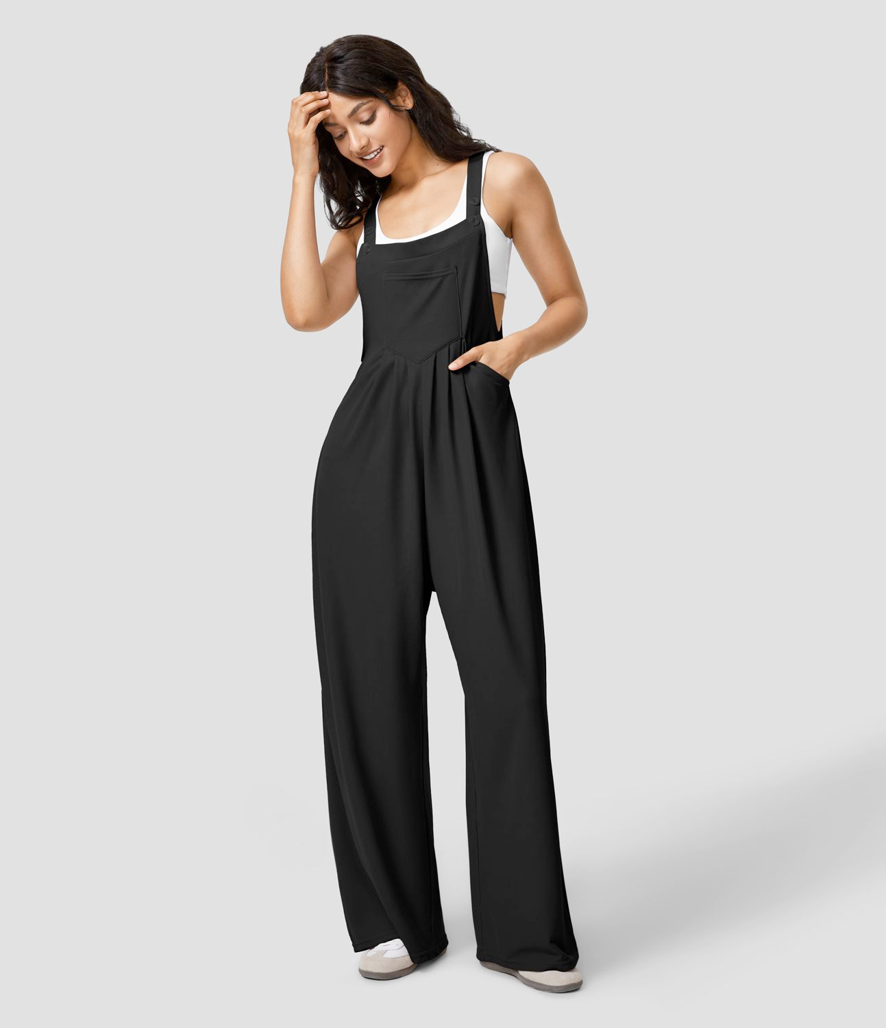 Women's casual multi-pocket jumpsuit 4