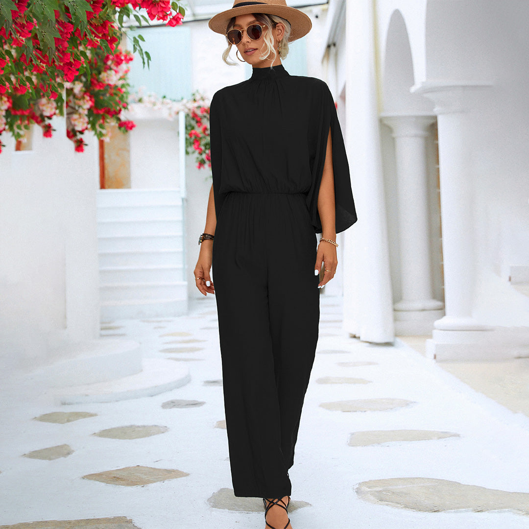 Women's elegant jumpsuit with loose bat sleeves 5