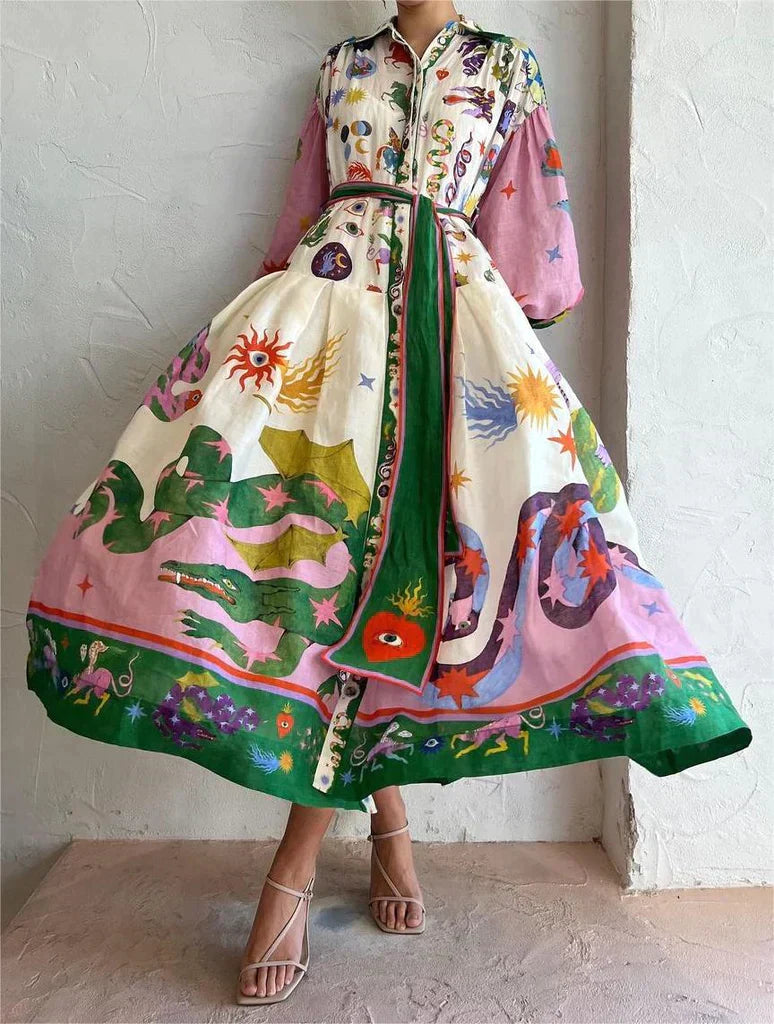 Women's italian maxi dress 0