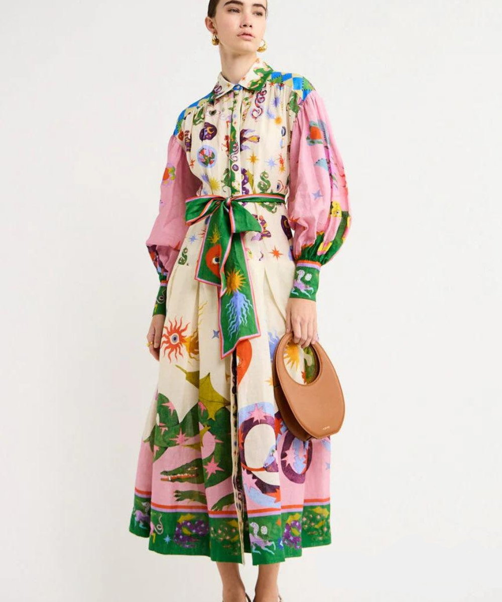 Women's italian maxi dress 1