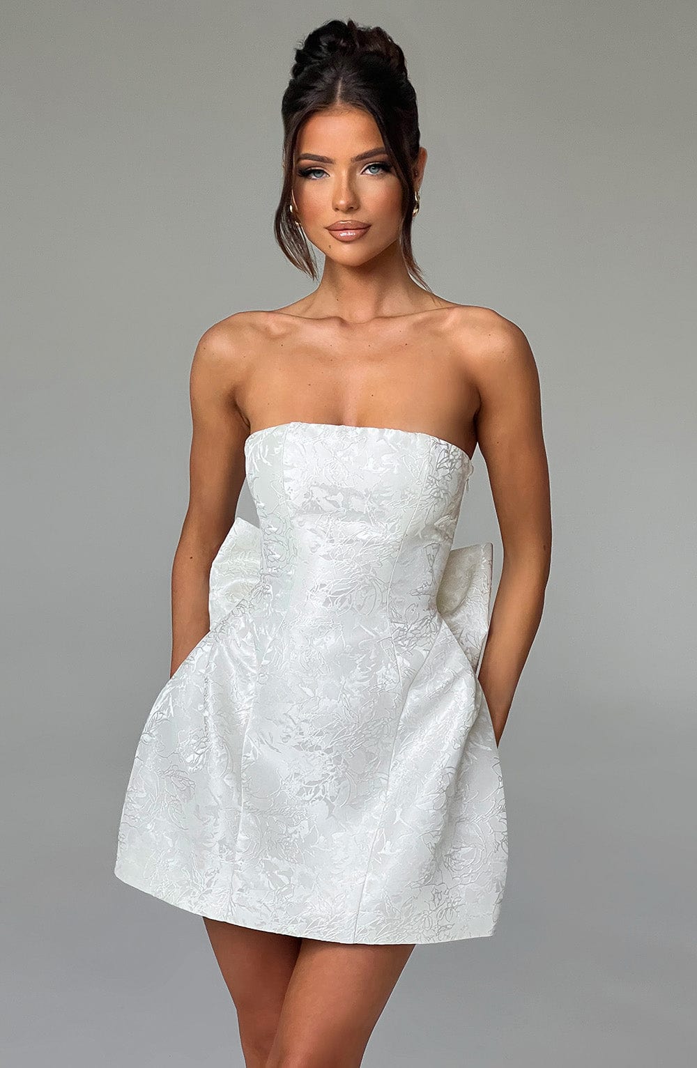 Women's mini dress ivory 4