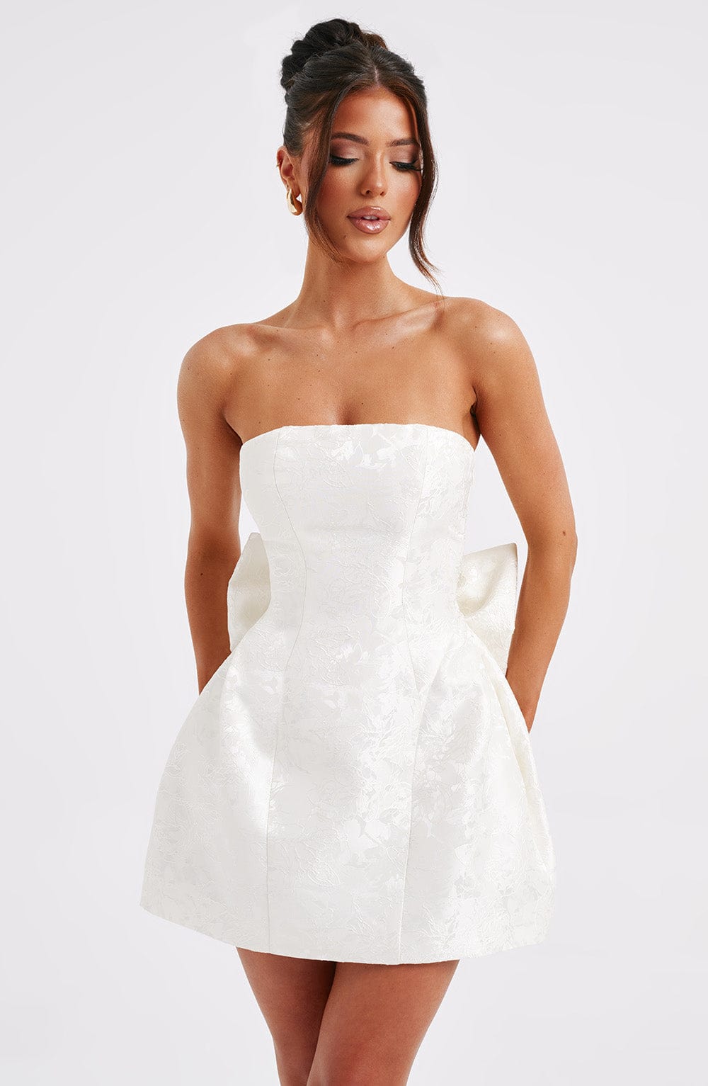 Women's mini dress ivory 5