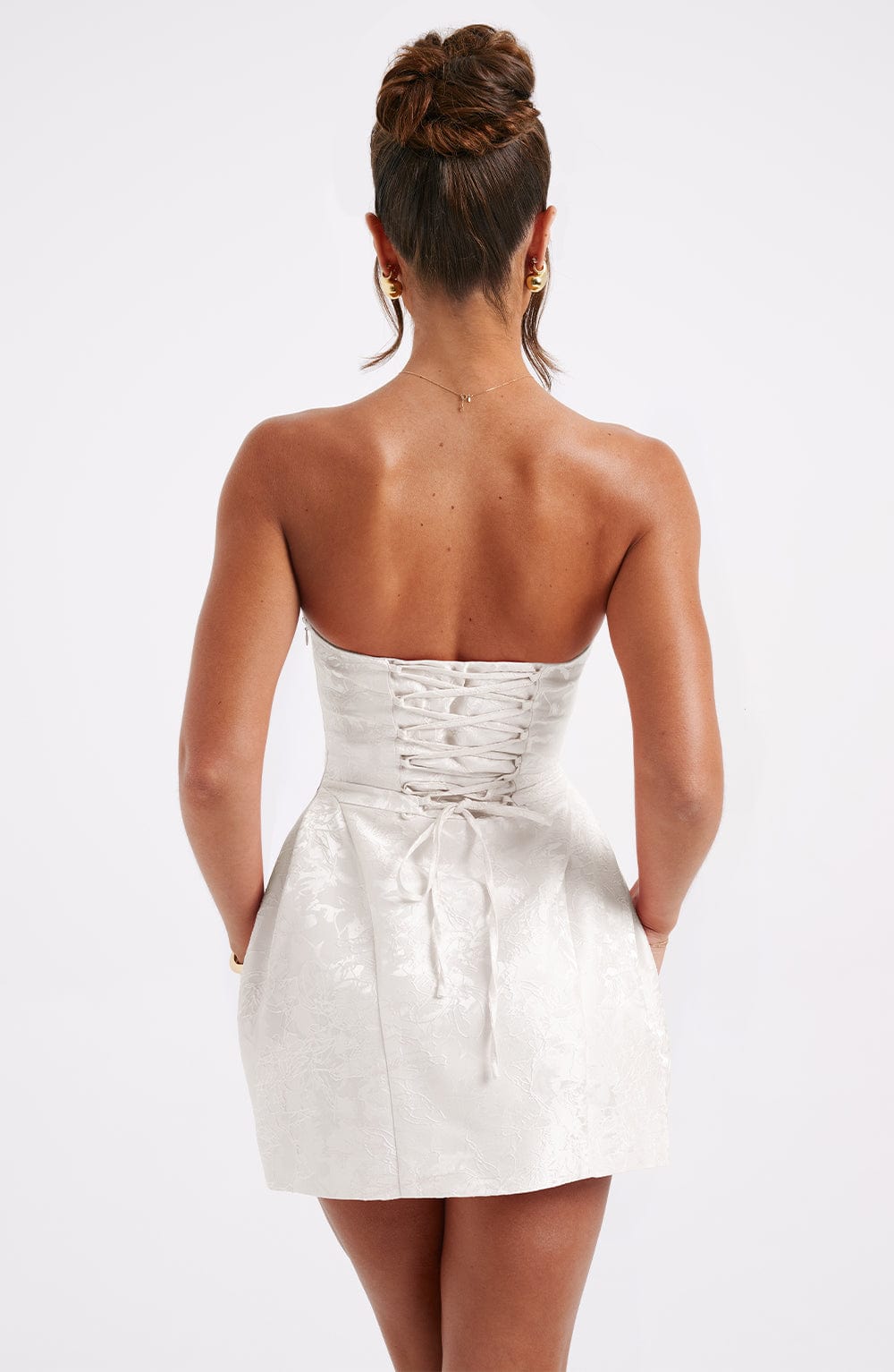 Women's mini dress ivory 8