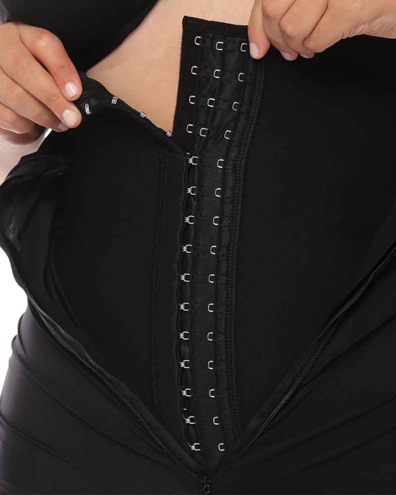 High Waist Ruched One Piece Swimsuit for Women with Tummy Control – Black One Piece Bathing Suit-3