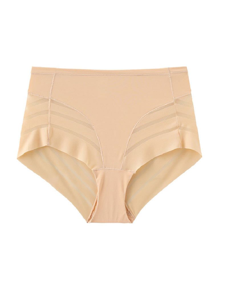 Variant image for High Waisted Tummy Control Underwear for Women โ Lace Stripe Briefs for Comfort and Seamless Style-7
