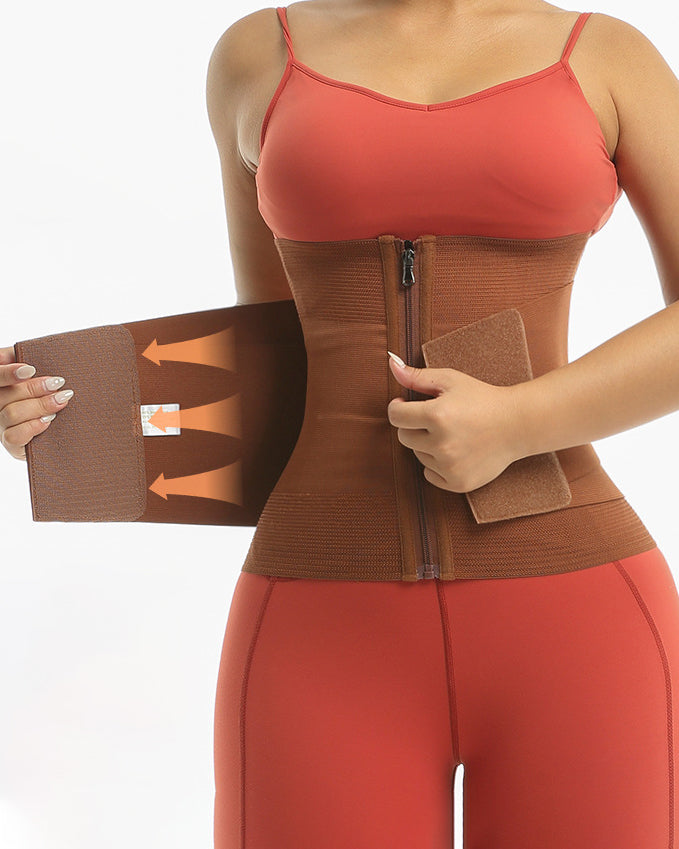 Variant image for Double Compression Zipper Waist Trainer Corset Girdle for Women - Tummy Slimming Plus Size Available, Hourglass Figure-19