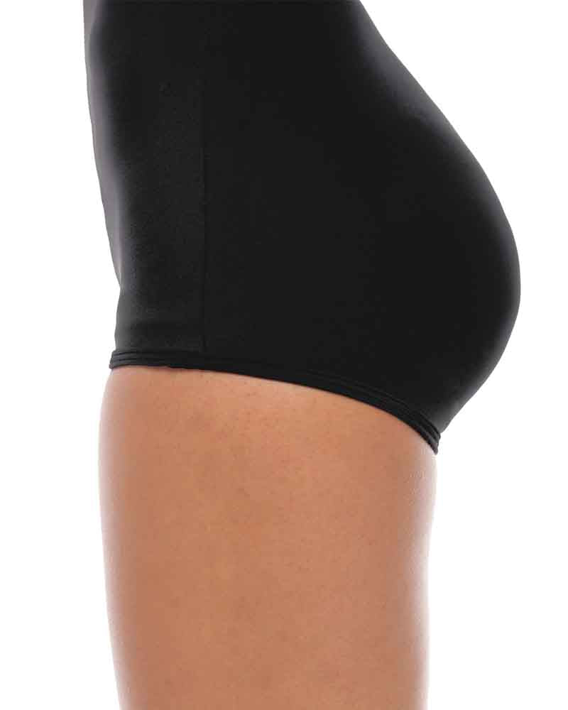 High Waist Ruched One Piece Swimsuit for Women with Tummy Control – Black One Piece Bathing Suit-5
