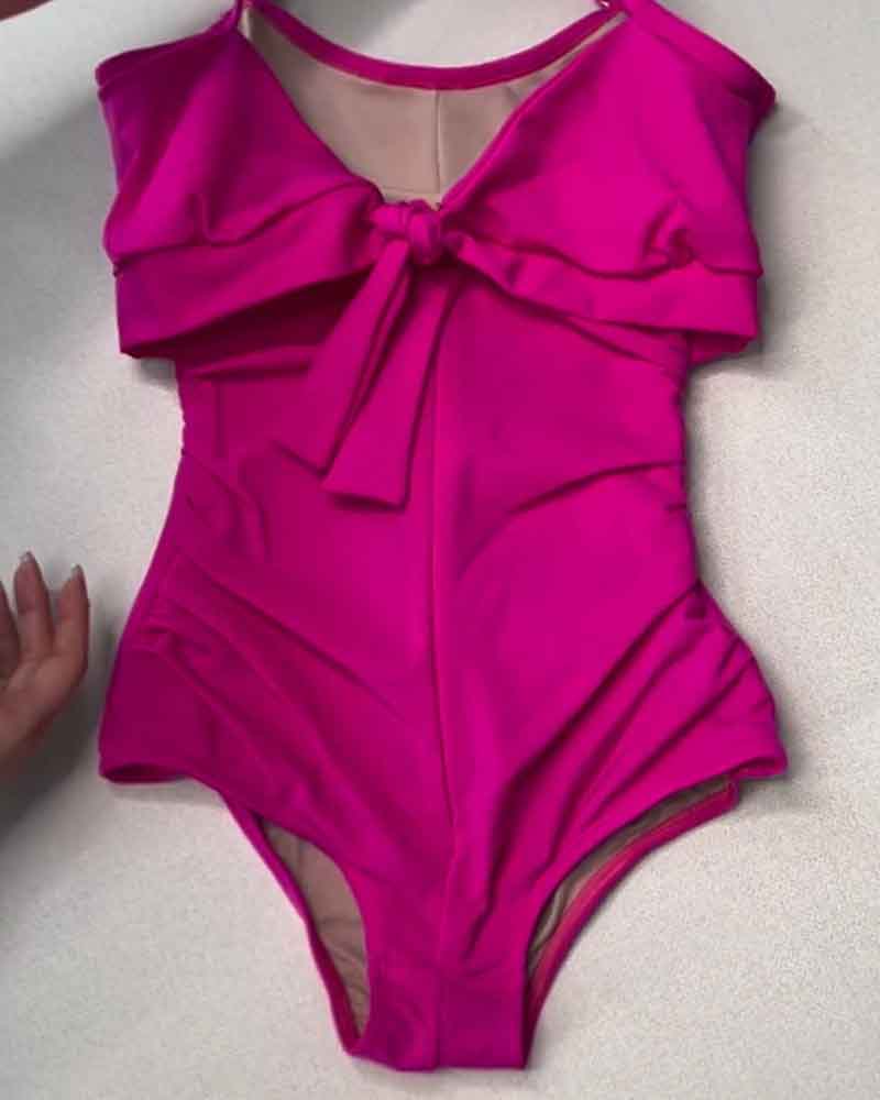 Variant image for High Waist Ruched One Piece Swimsuit for Women with Tummy Control – Black One Piece Bathing Suit-12