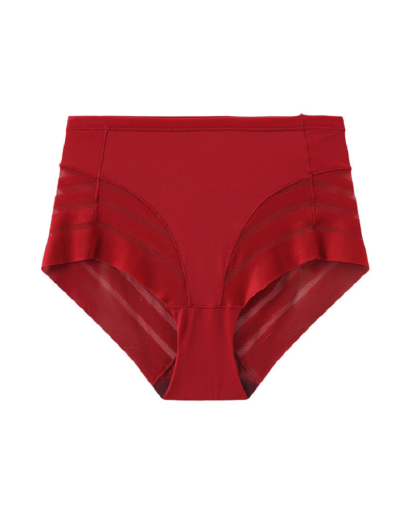 Variant image for High Waisted Tummy Control Underwear for Women โ Lace Stripe Briefs for Comfort and Seamless Style-25