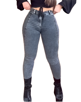 Variant image for High Stretch Skinny Shaping Jeans with Butt Lifter Design for Women - Super Push Up, Comfortable Stretch Denim, Multiple Colors Available-1