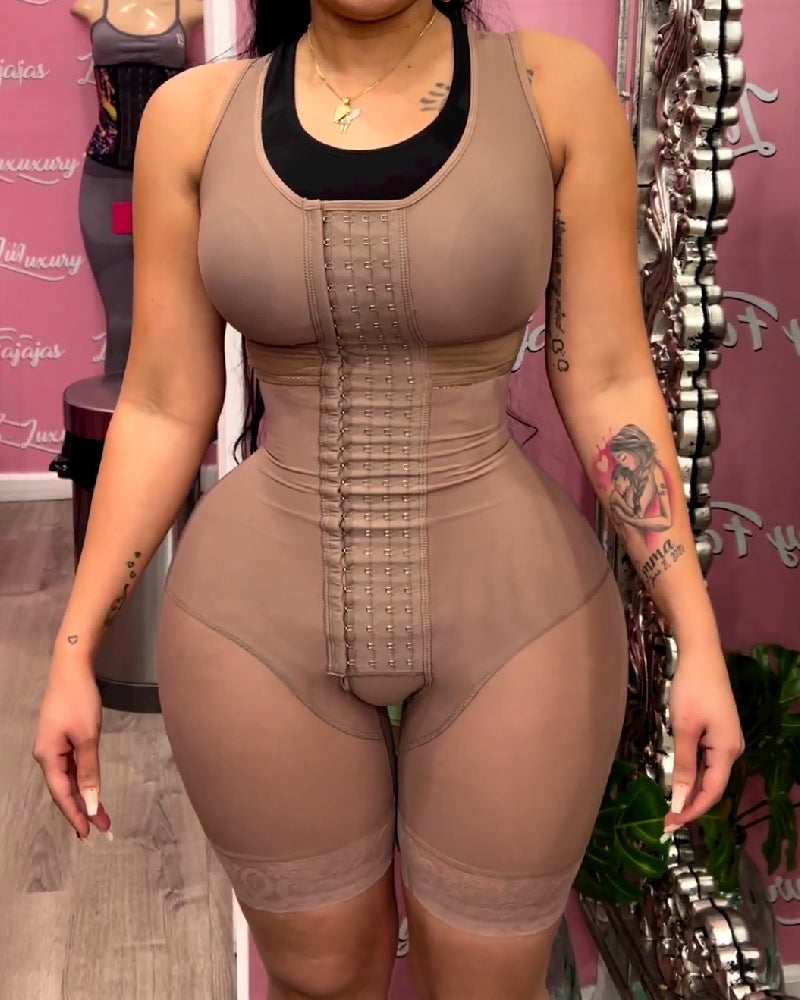 Shapewear Bodysuit for Tummy Control, High Compression, Adjustable Fit - Shapshe®-3