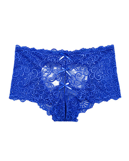 Variant image for Mid-Rise Lace Briefs for Women with Heart Hollow Design – Comfortable Jacquard Women's Underwear and Lingerie-9