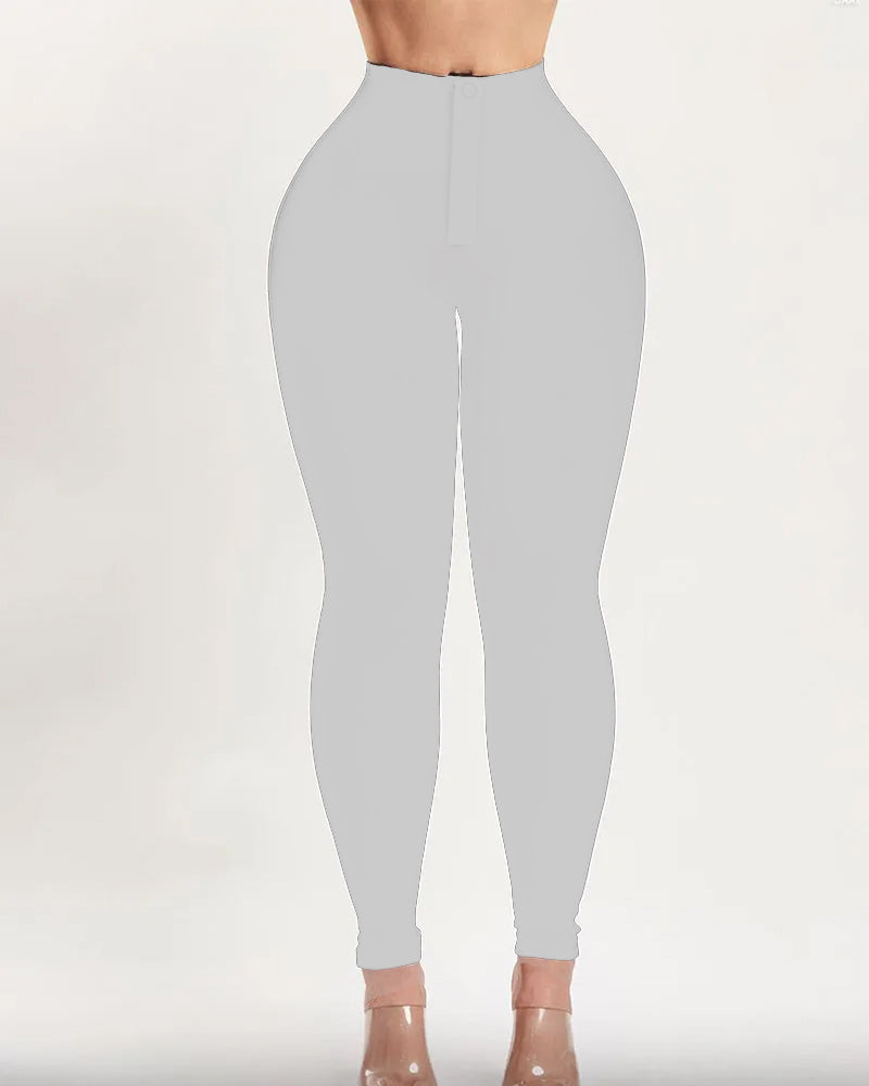 Variant image for High Waist Tummy Control Leggings for Butt Lifting – Breathable Stretch Fabric, Non-Slip Fit, Full Length-12