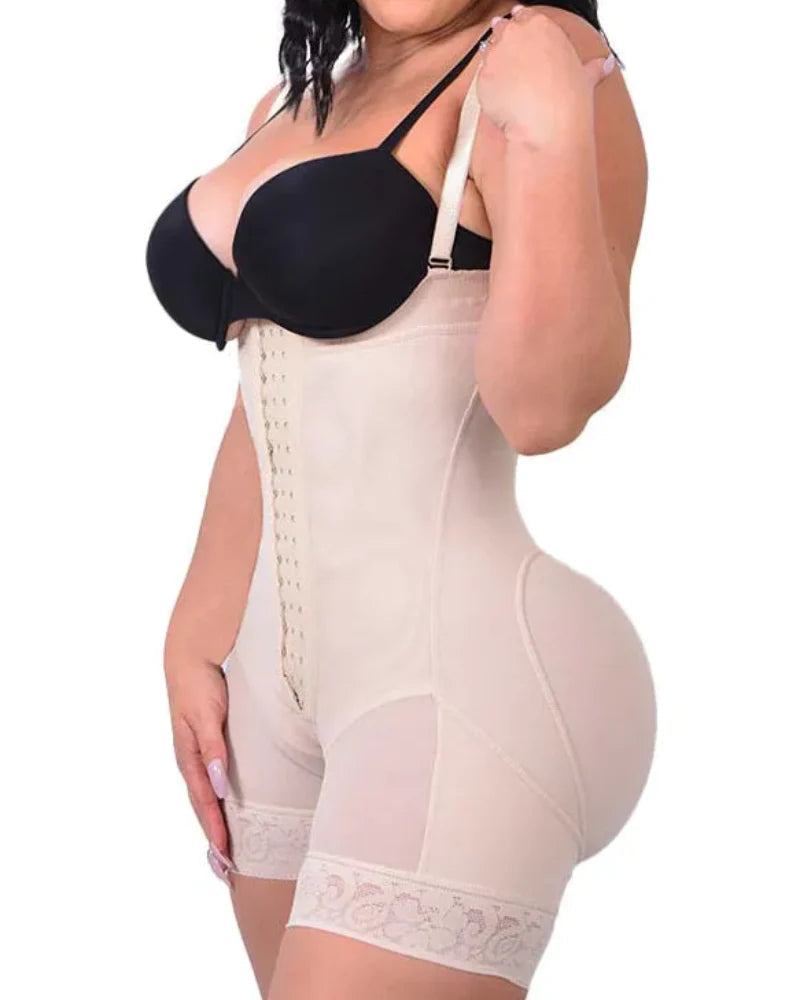 Variant image for Body Shaper Tummy Control Bodysuit with Butt Lifter & Anti-Roll Lace - Shapshe®-22