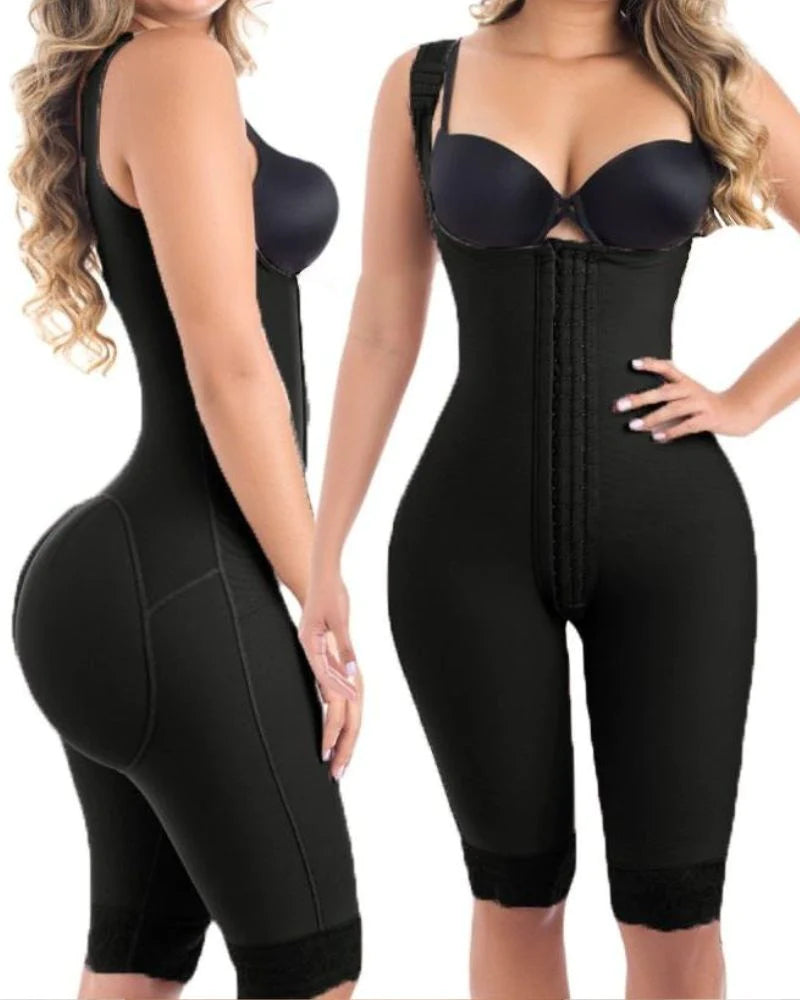 Shapewear Bodysuit for Tummy Control, Adjustable Straps, Anti-Roll-Up Design - Shapshe®-3