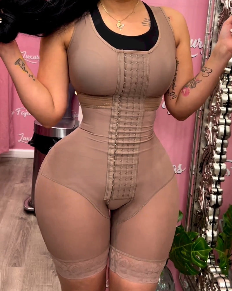 Shapewear Bodysuit for Tummy Control, High Compression, Adjustable Fit - Shapshe®-2