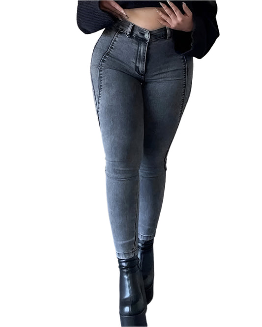 High Stretch Skinny Shaping Jeans with Butt Lifter Design for Women - Super Push Up, Comfortable Stretch Denim, Multiple Colors Available-3