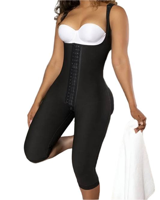 Shapewear Bodysuit for Tummy Control, Adjustable Straps, Anti-Roll-Up Design - Shapshe®-1
