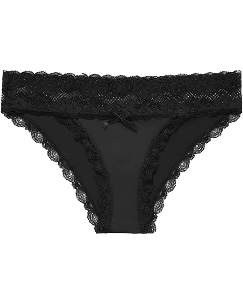 High Cut Lace Seamless Bikini Briefs – Soft Breathable Women's Bikini Underwear for All-Day Comfort-6