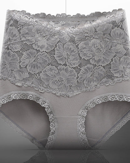 Variant image for High Waist Floral Lace Briefs for Women – Tummy Control Women's Underwear for a Flattering Silhouette-36