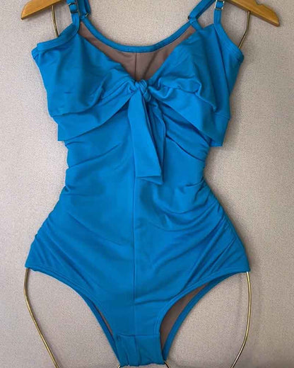 Variant image for High Waist Ruched One Piece Swimsuit for Women with Tummy Control – Black One Piece Bathing Suit-7