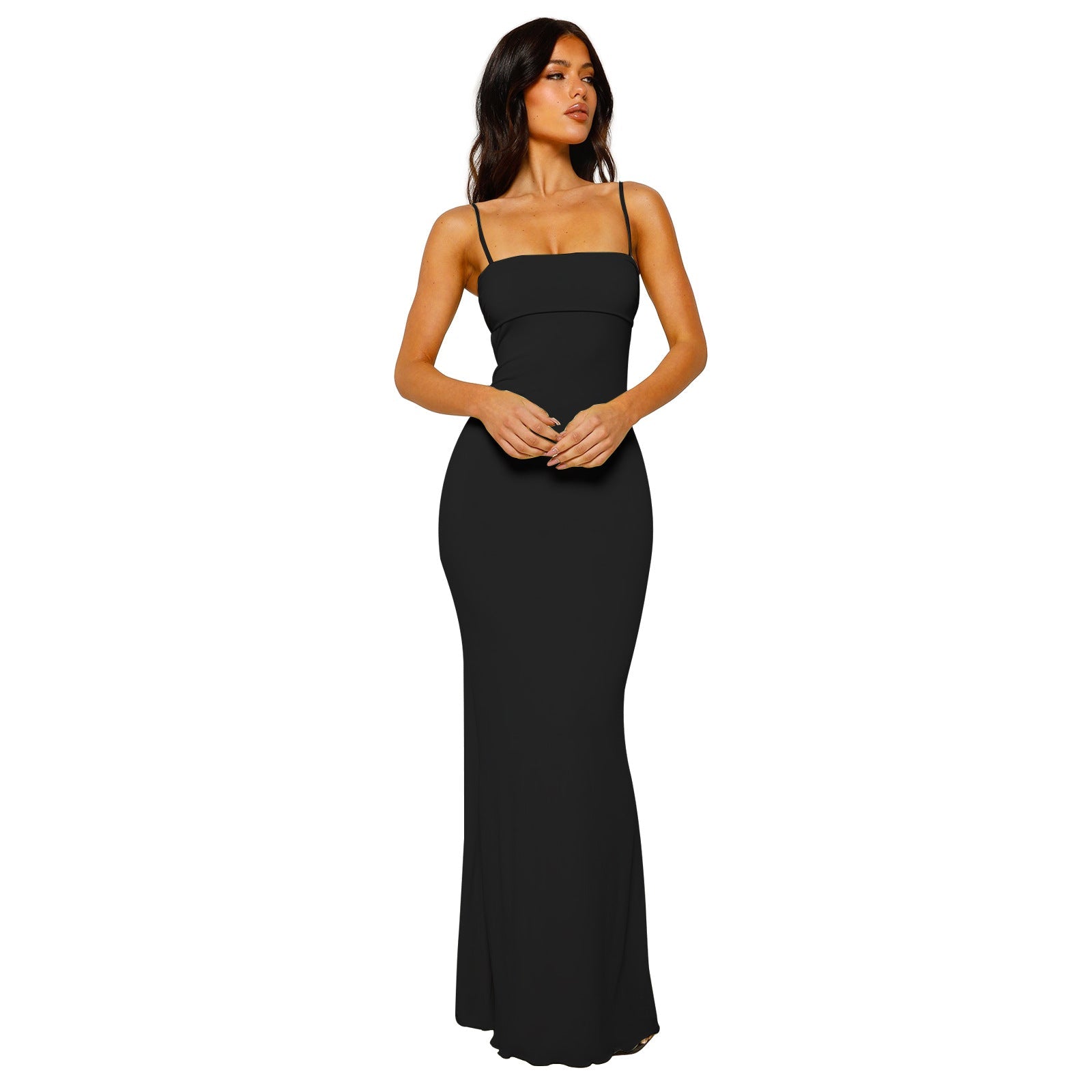 Women's Bodycon Maxi Dress - Backless Elegant Evening Wear 2