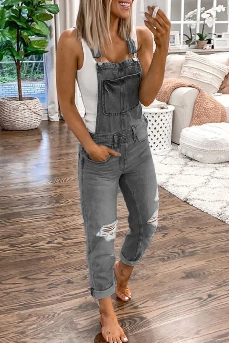 Women's Denim Jumpsuit: Effortless Urban Chic 0