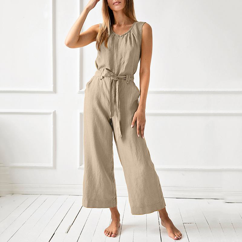 Women's casual jumpsuit with wide legs 0