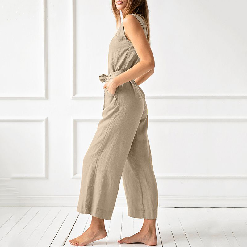 Women's casual jumpsuit with wide legs 1
