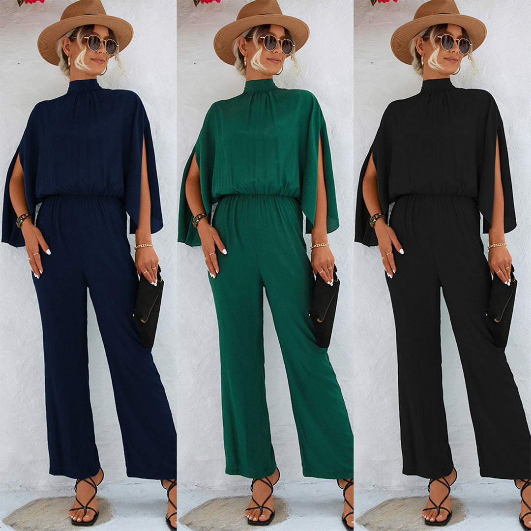 Women's elegant jumpsuit with loose bat sleeves 4