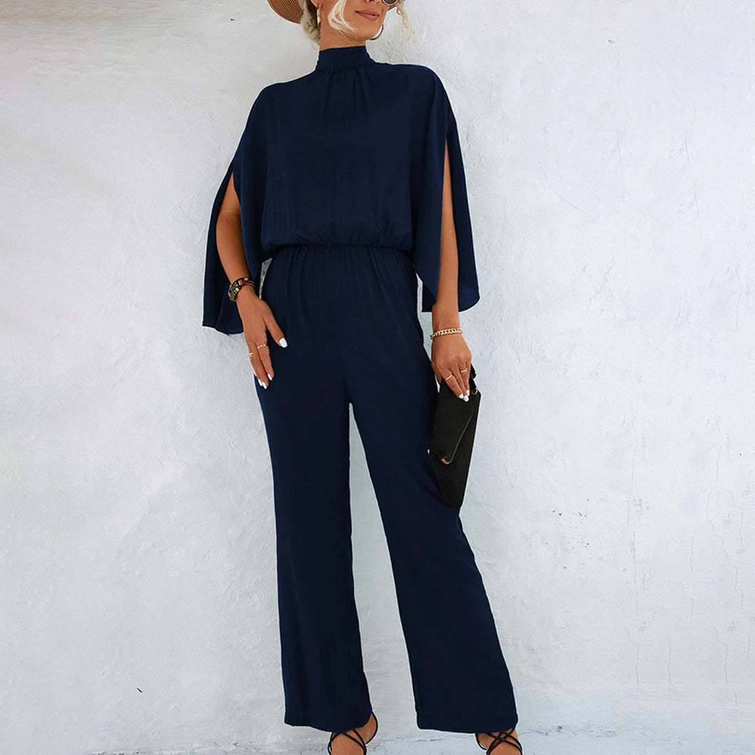 Women's elegant jumpsuit with loose bat sleeves 7