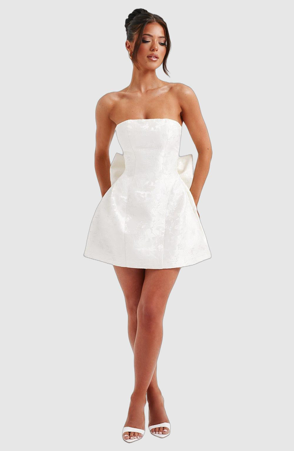 Women's mini dress ivory 0
