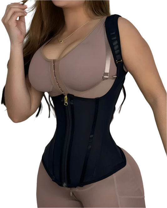 Waist Trainer for Women - Double Layer High Compression, Adjustable Zipper & Hooks - Shapshe®-1