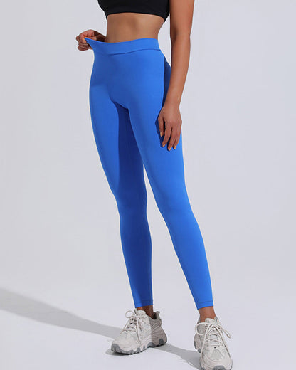High Waist V-Back Scrunch Butt Lift Leggings for Tummy Control – Soft, Squat-Proof Yoga Pants-5
