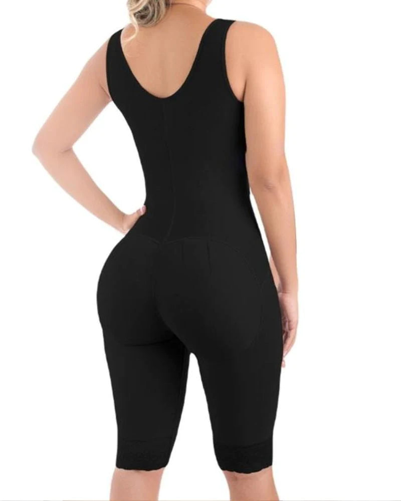 Shapewear Bodysuit for Tummy Control, Adjustable Straps, Anti-Roll-Up Design - Shapshe®-2