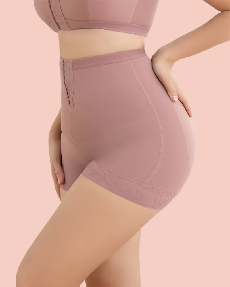 Women's Tummy Control Underwear Black Size M Nylon Spandex-3